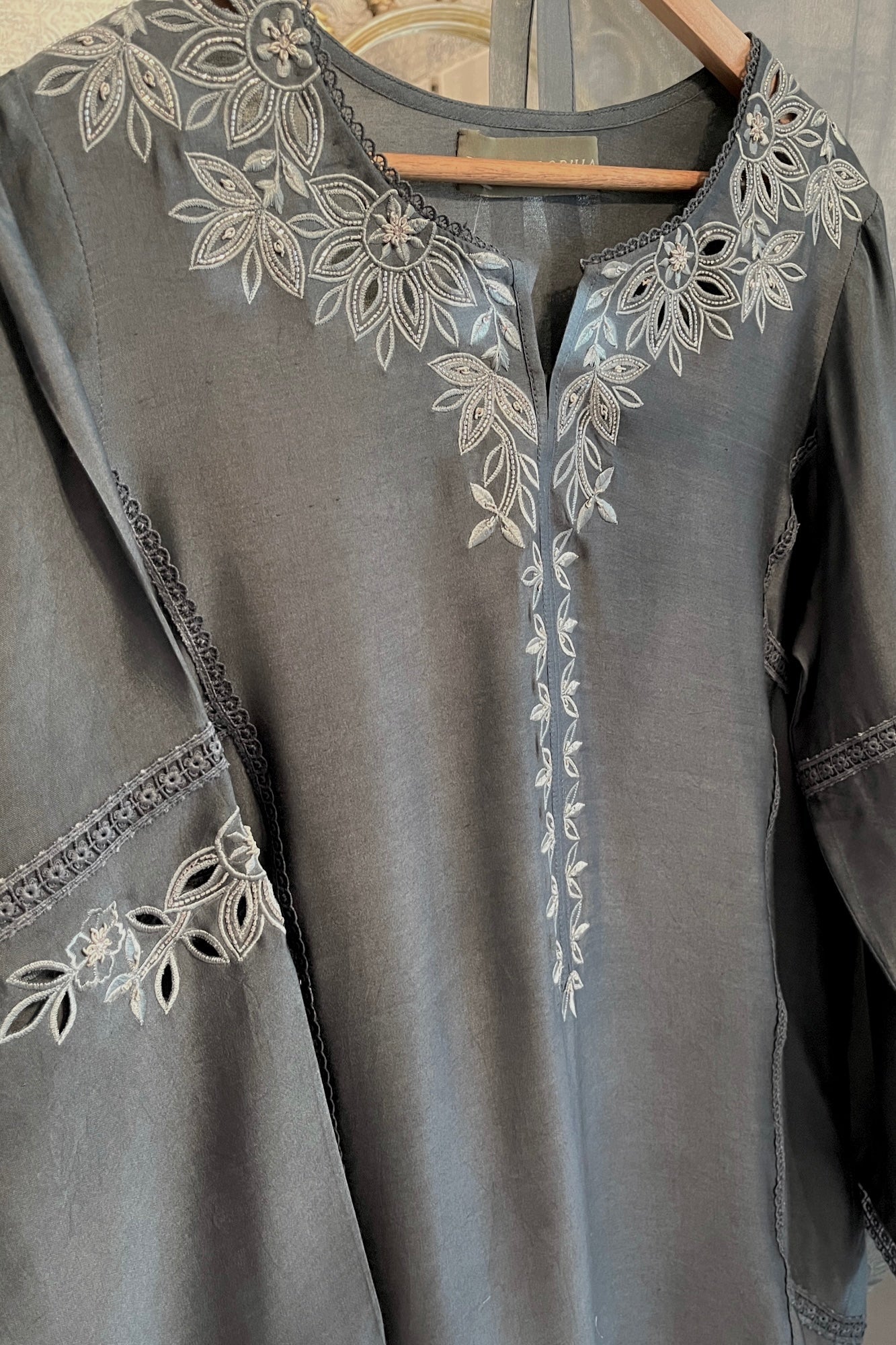 Bethany Shirt w/ Straight Pant & Dupatta - Fatima Lodhia