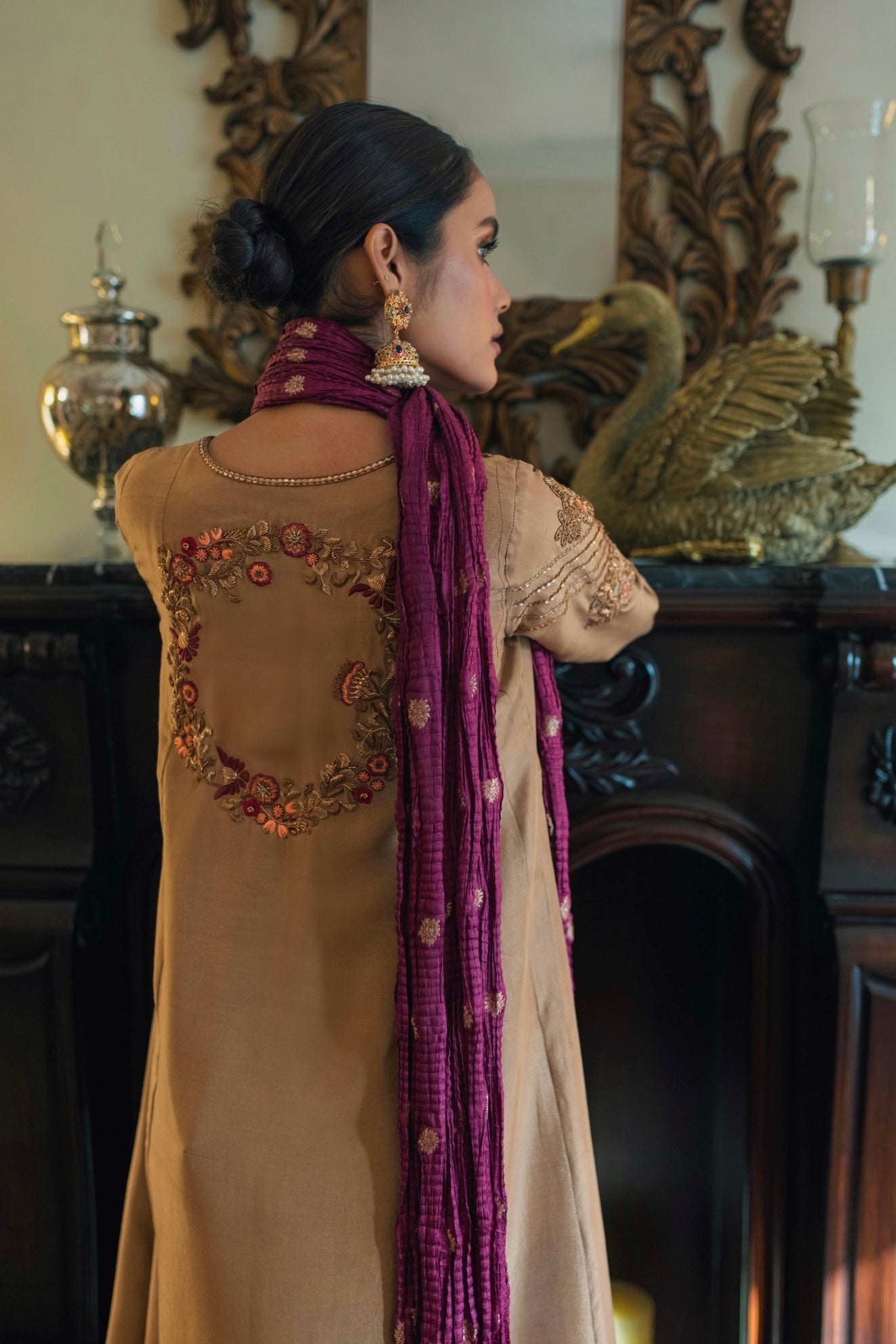 Celia Kalidar w/ Straight Pant & Dupatta - Fatima Lodhia