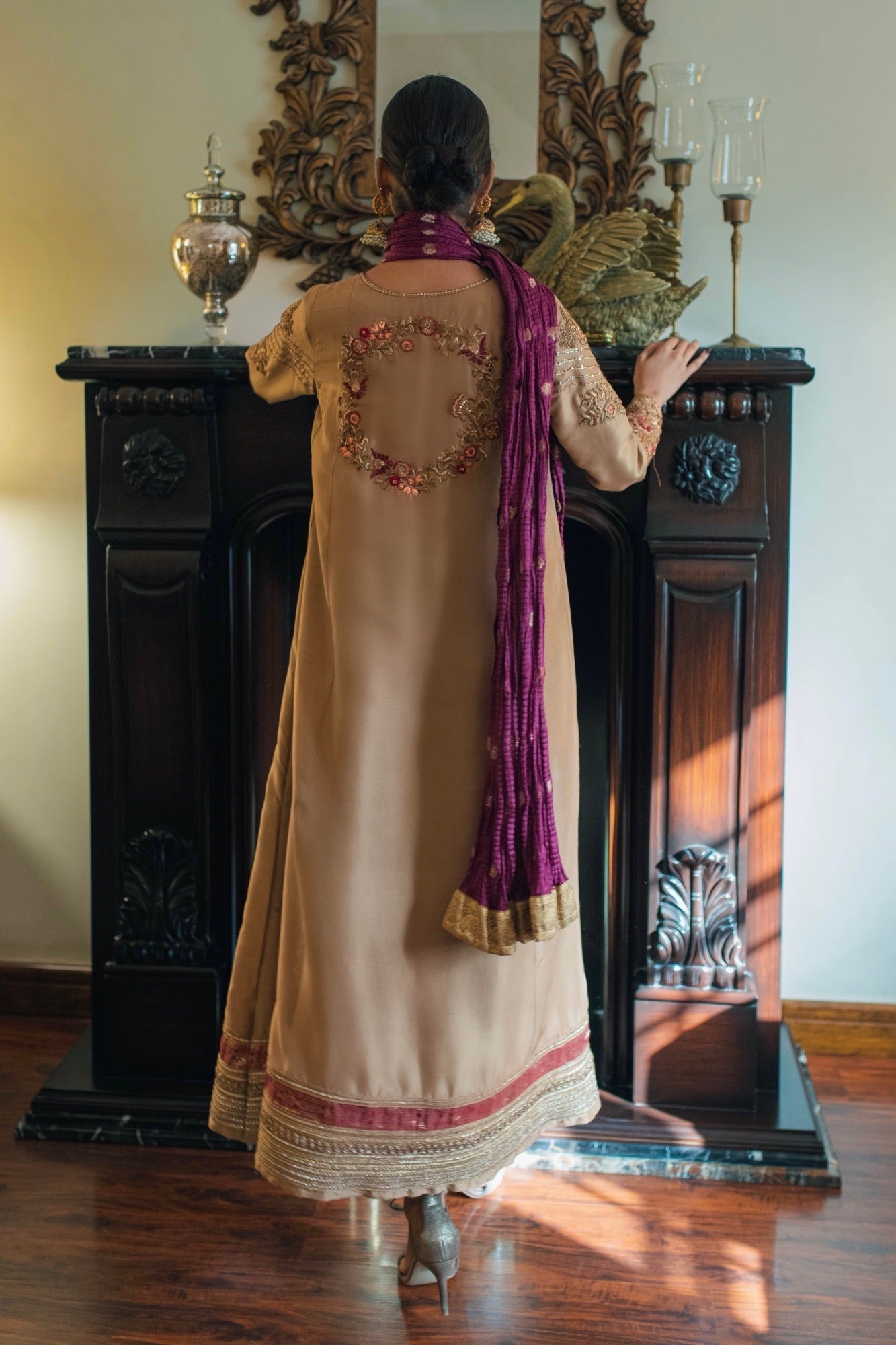 Celia Kalidar w/ Straight Pant & Dupatta - Fatima Lodhia