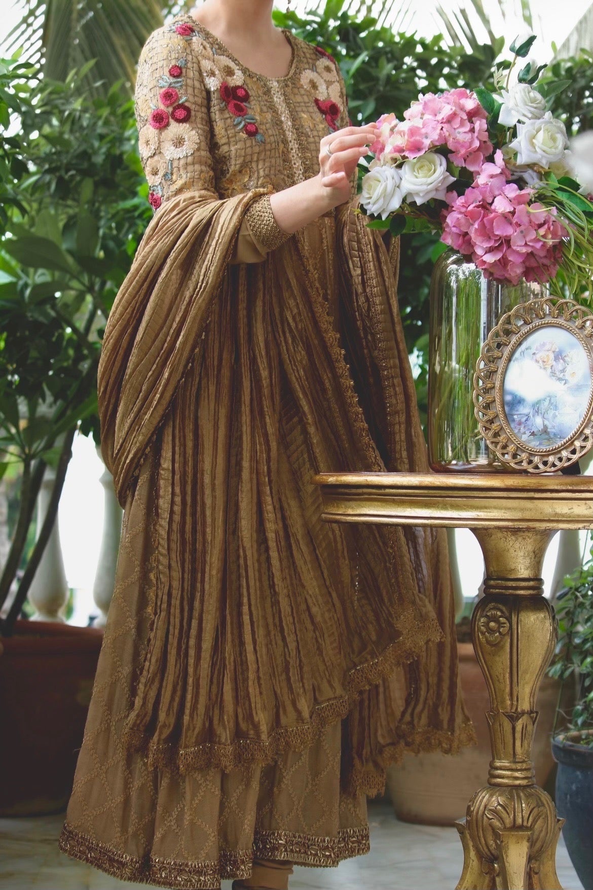 Celine Anarkali w/ Churidaar & Dupatta - Fatima Lodhia