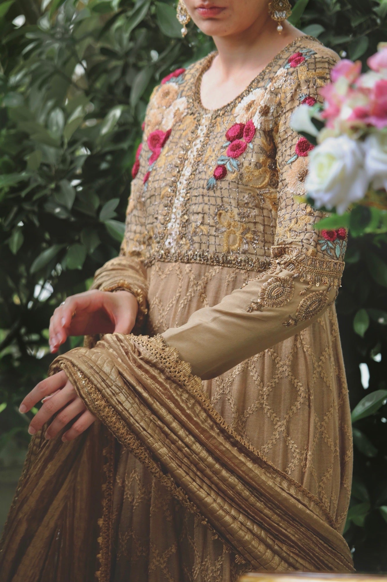 Celine Anarkali w/ Churidaar & Dupatta - Fatima Lodhia