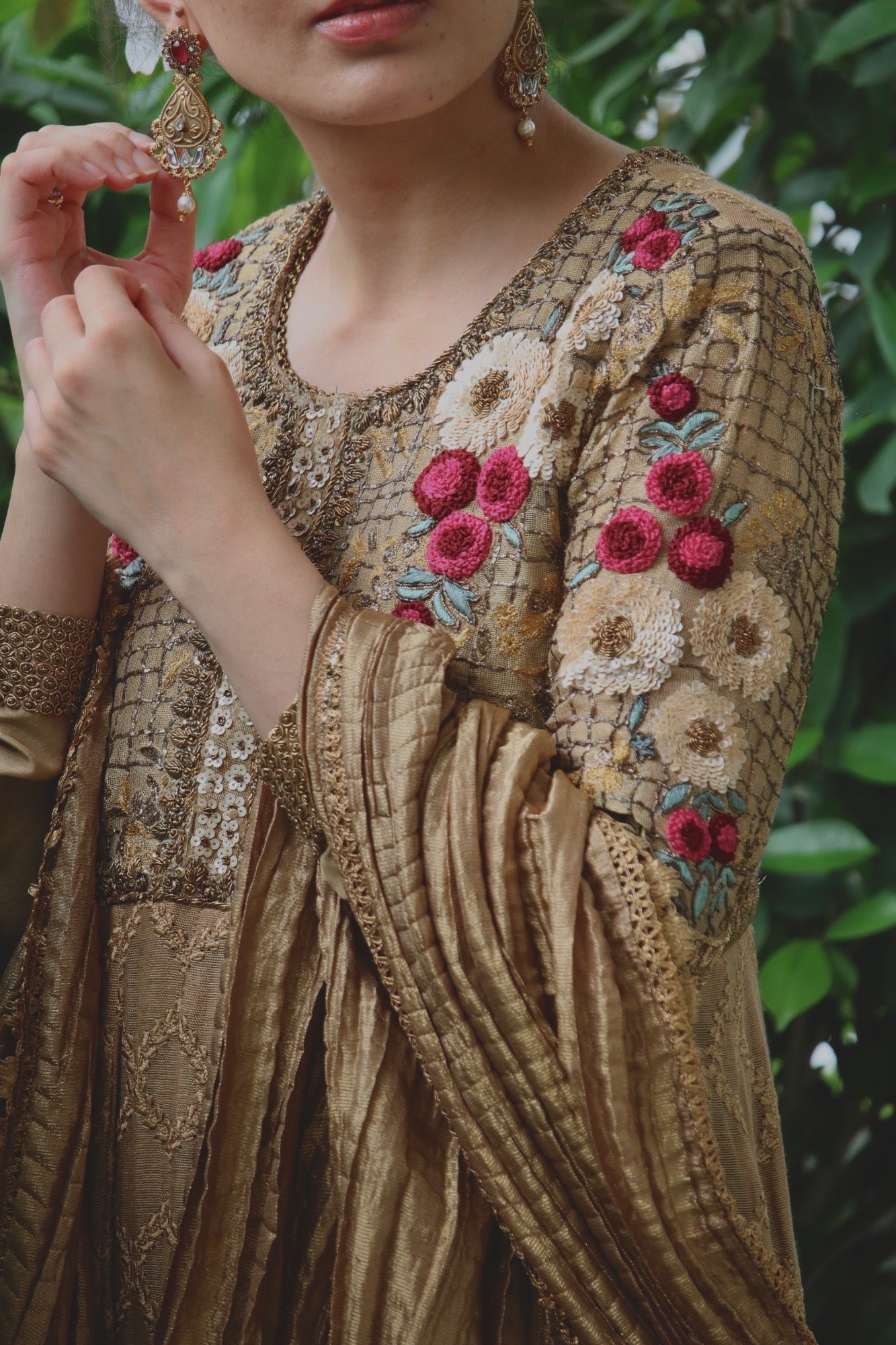 Celine Anarkali w/ Churidaar & Dupatta - Fatima Lodhia