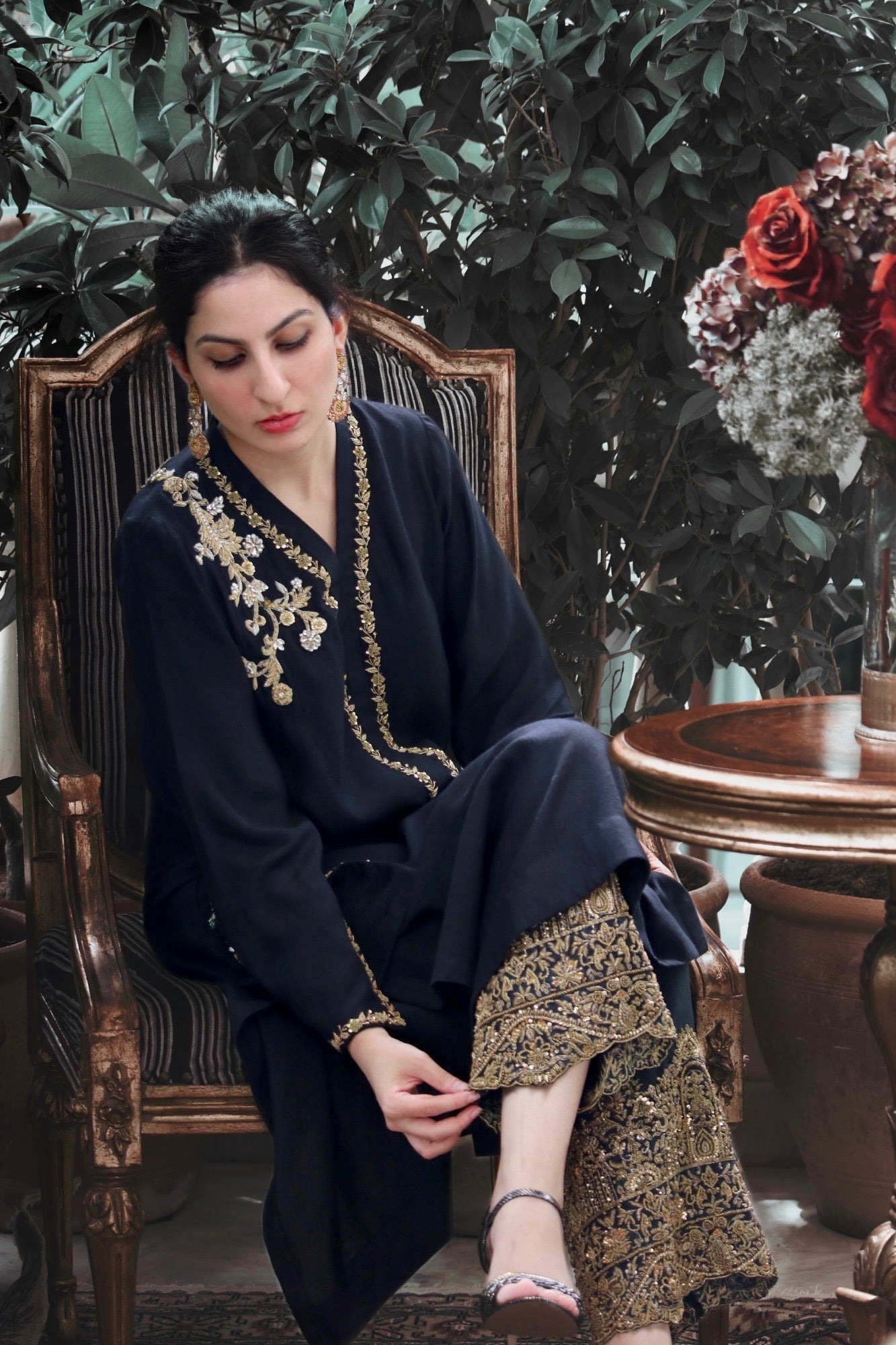 Dahlia Shirt w/ Izaar - Fatima Lodhia