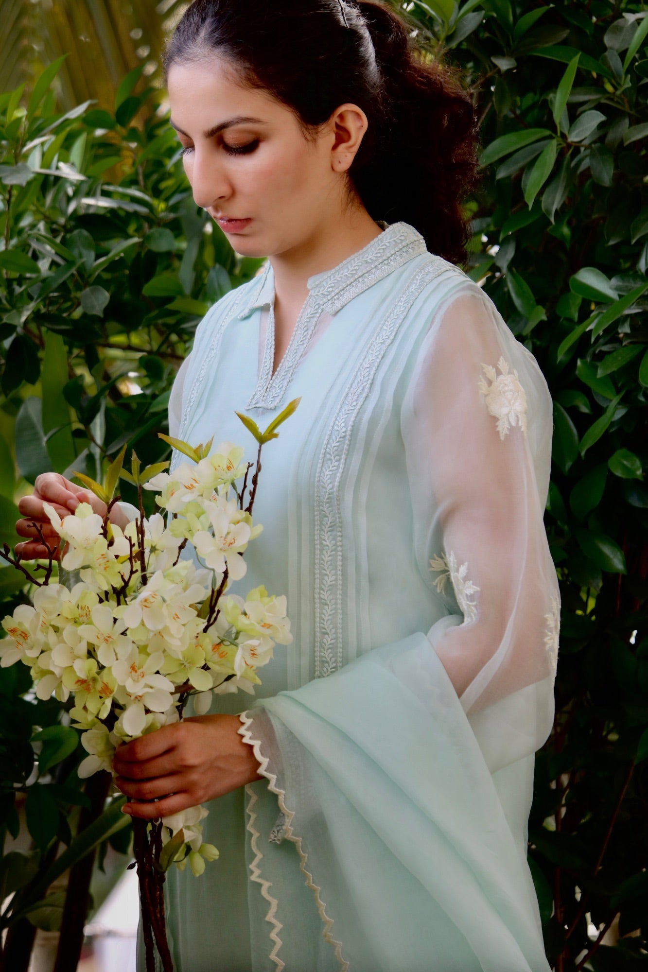 Daphne Shirt w/ Skinny Shalwar - Fatima Lodhia
