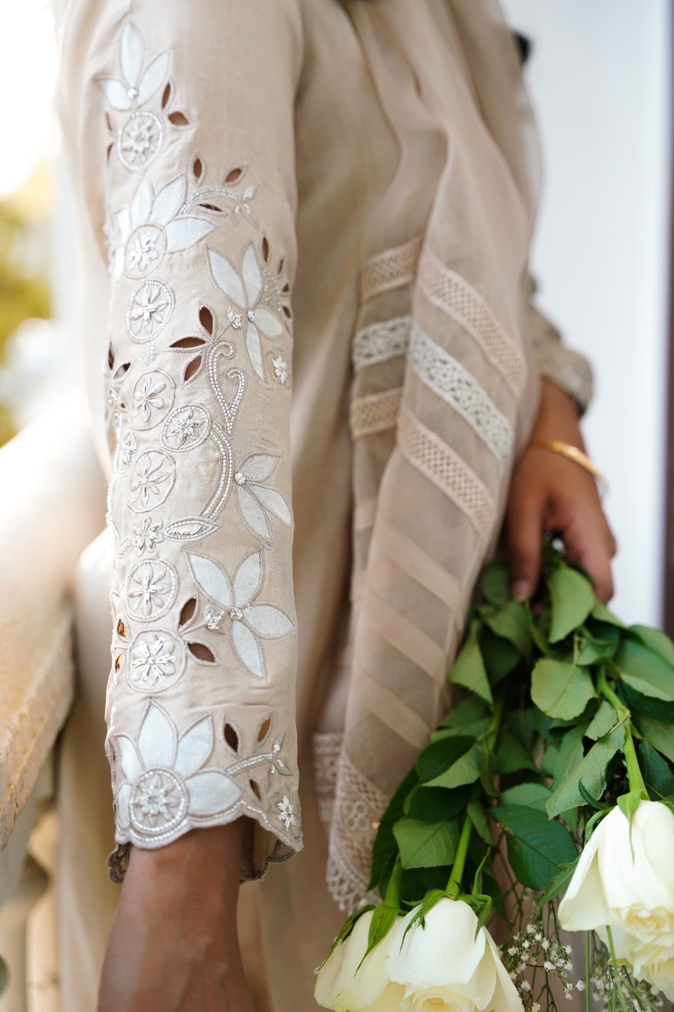 Ella Shirt w/ Straight Pant & Dupatta - Fatima Lodhia