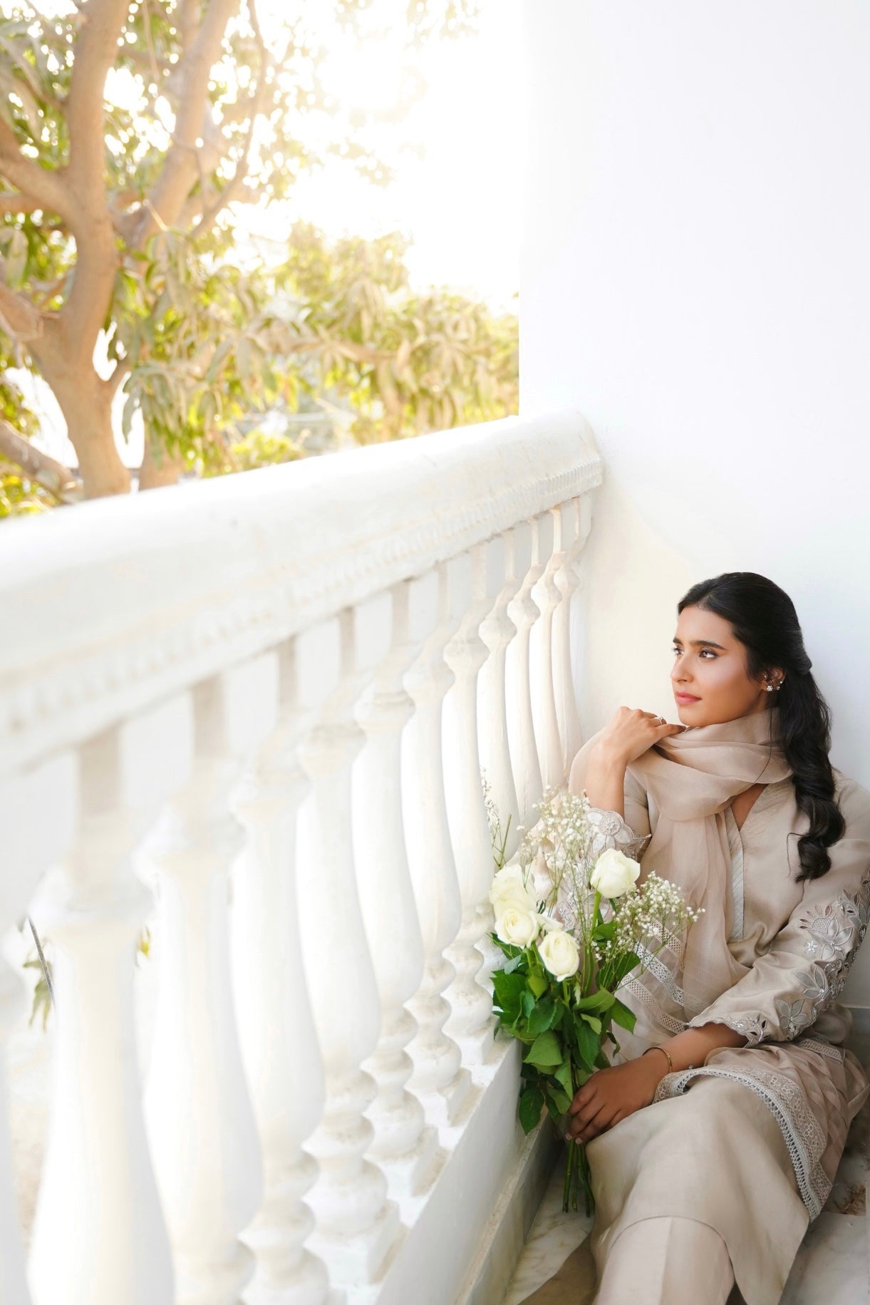 Ella Shirt w/ Straight Pant & Dupatta - Fatima Lodhia