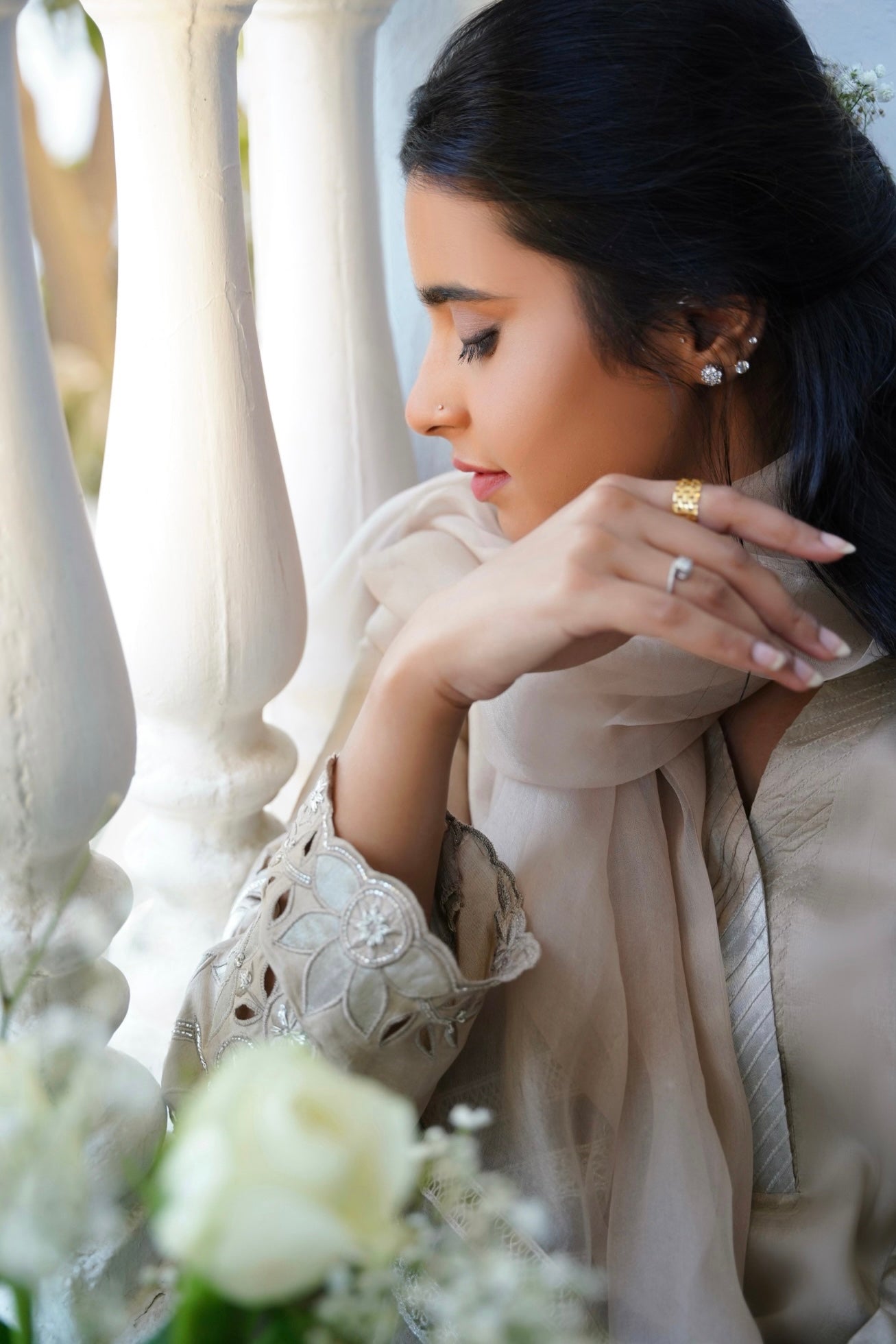 Ella Shirt w/ Straight Pant & Dupatta - Fatima Lodhia