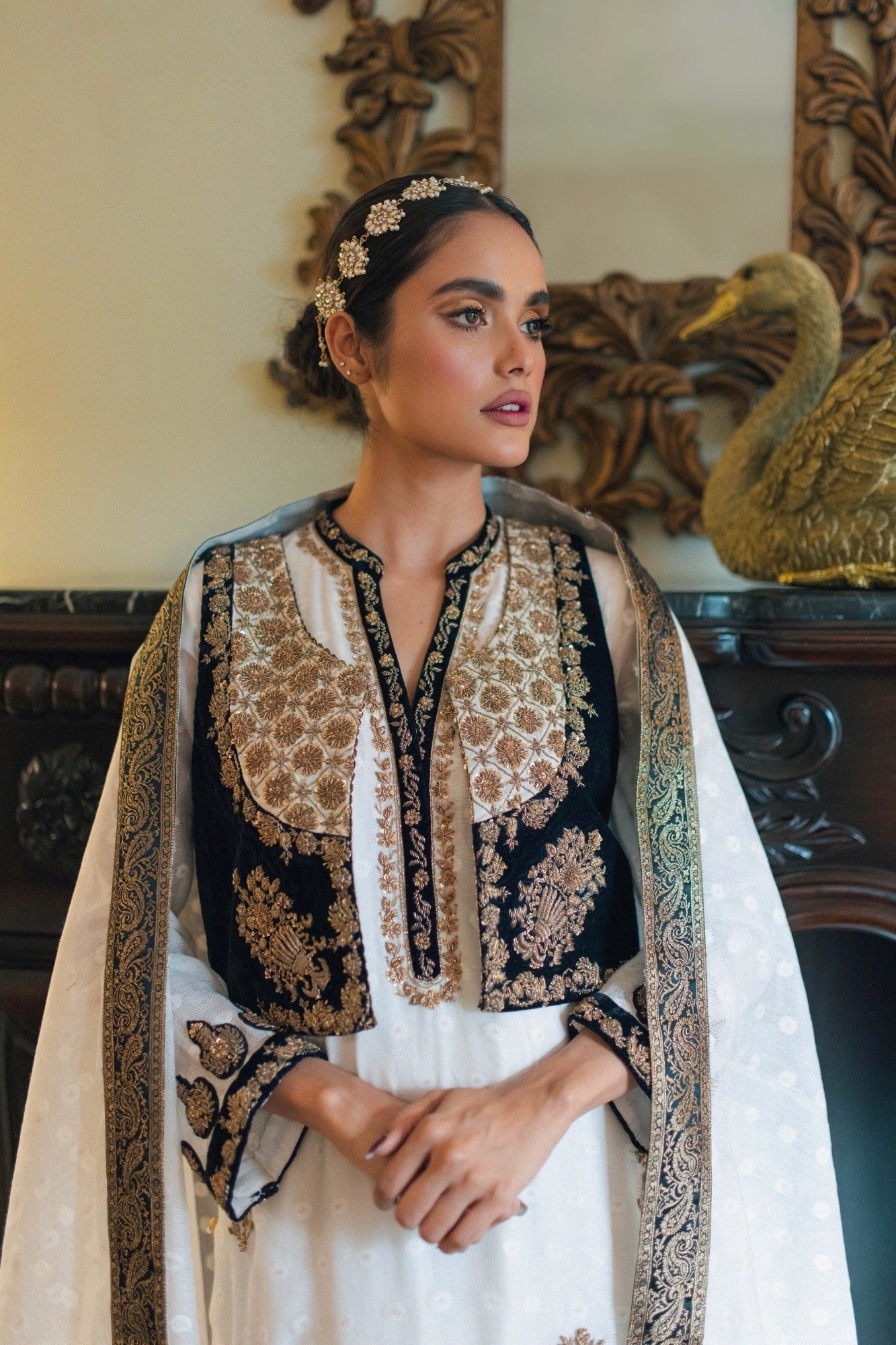Irene Vest w/ Shirt, Pant & Dupatta - Fatima Lodhia