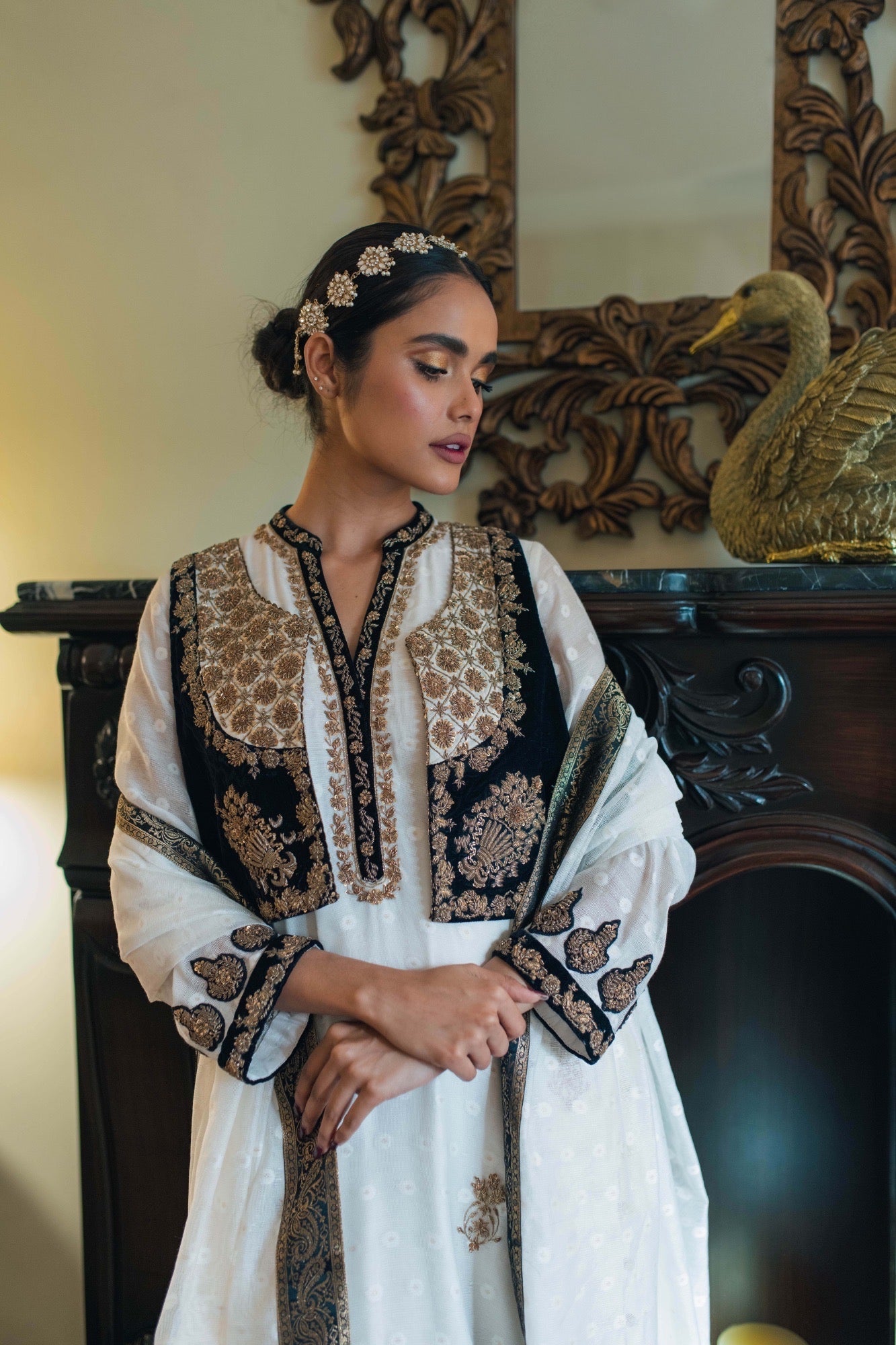 Irene Vest w/ Shirt, Pant & Dupatta - Fatima Lodhia