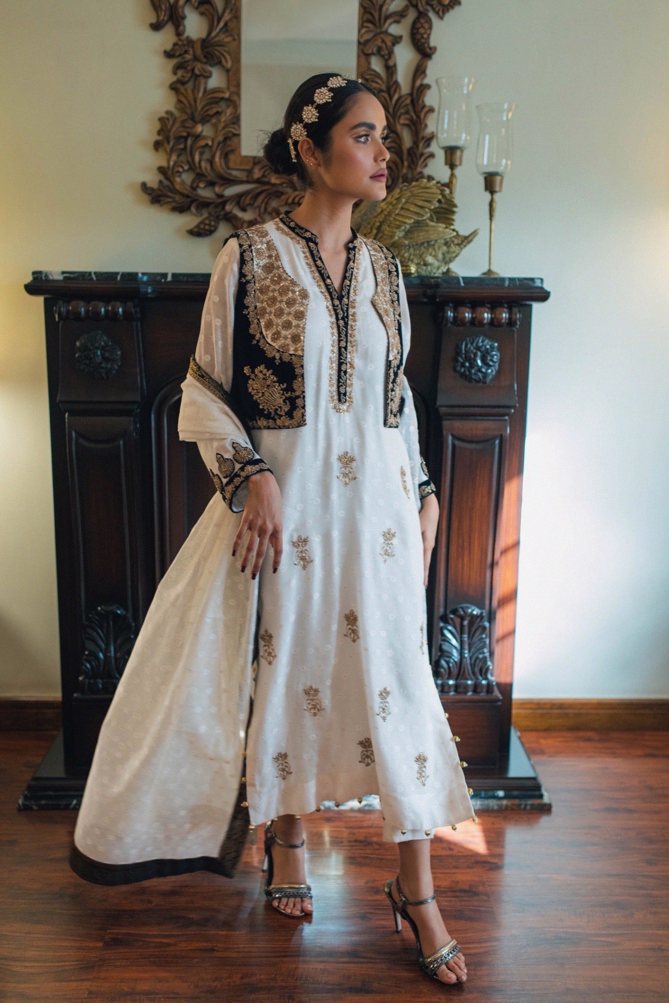 Irene Vest w/ Shirt, Pant & Dupatta - Fatima Lodhia