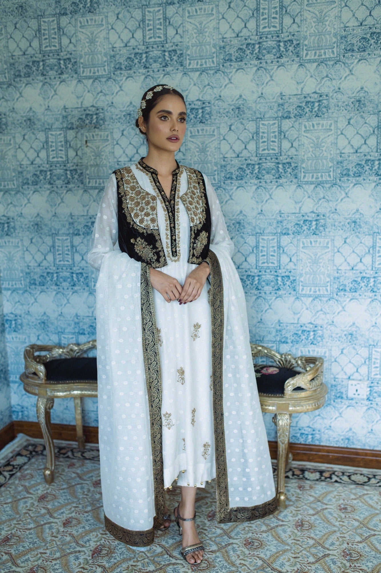 Irene Vest w/ Shirt, Pant & Dupatta - Fatima Lodhia