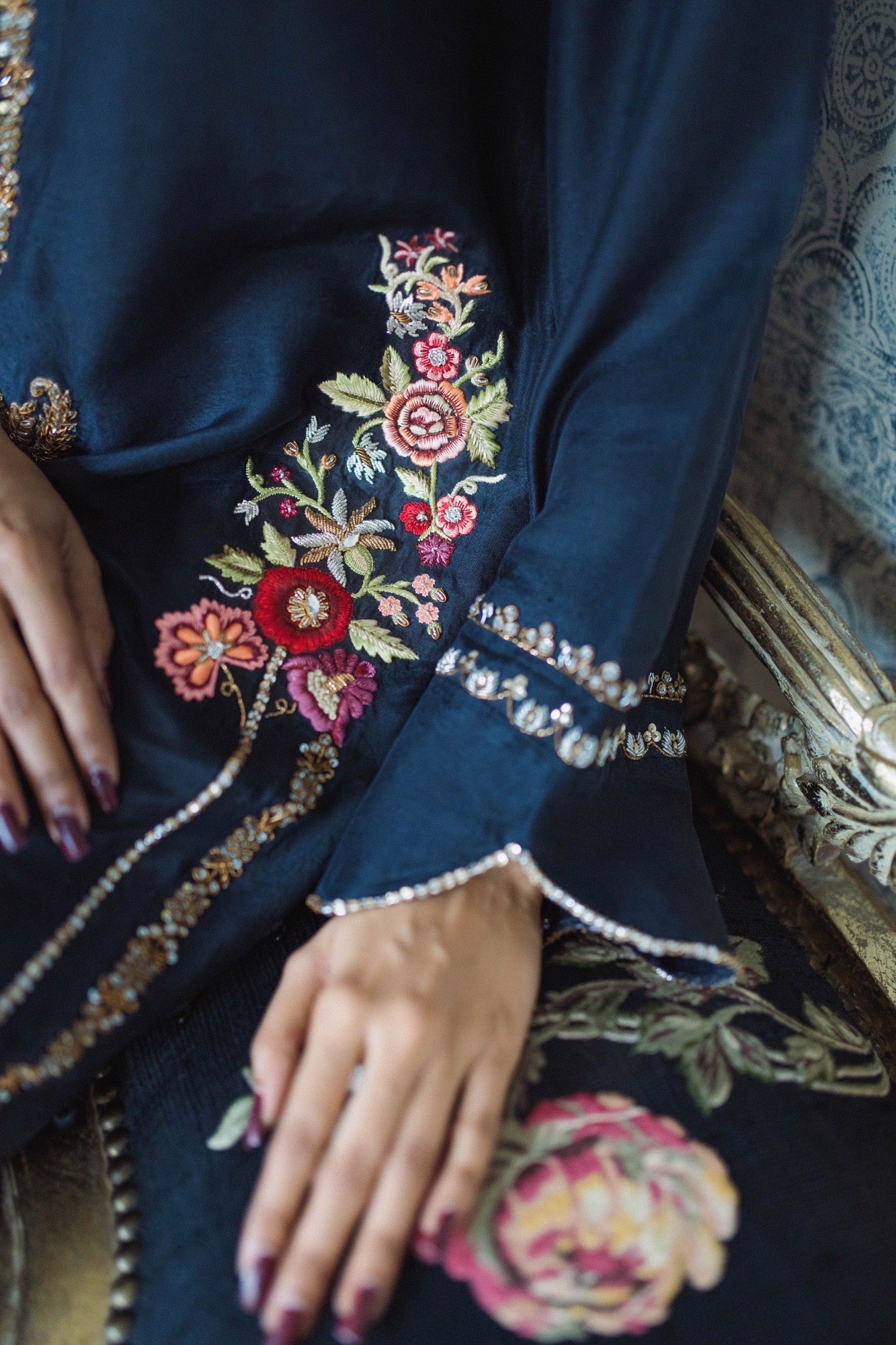 Iris Shirt w/ Straight Pant & Dupatta - Fatima Lodhia