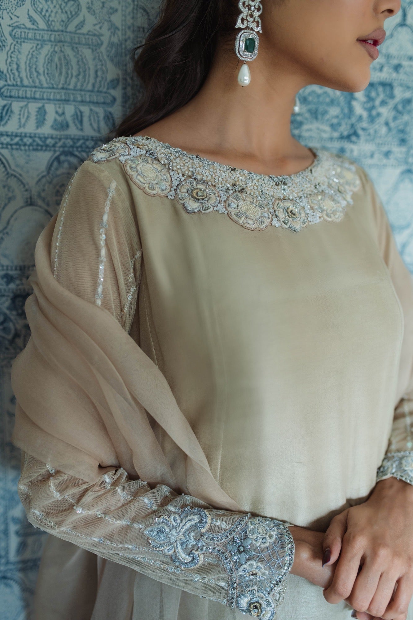 Isla Kalidar w/ Pant & Dupatta - Fatima Lodhia