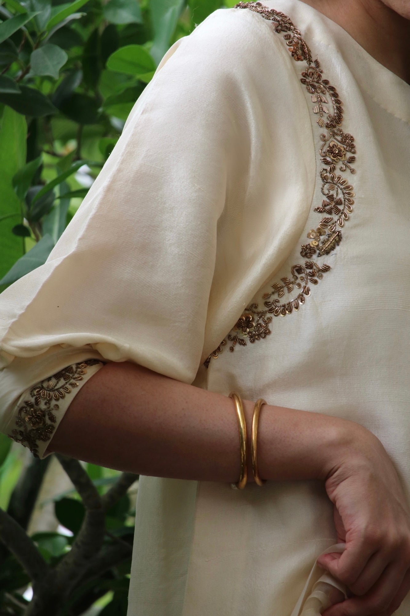 Rose Shirt w/ Pant & Dupatta - Fatima Lodhia