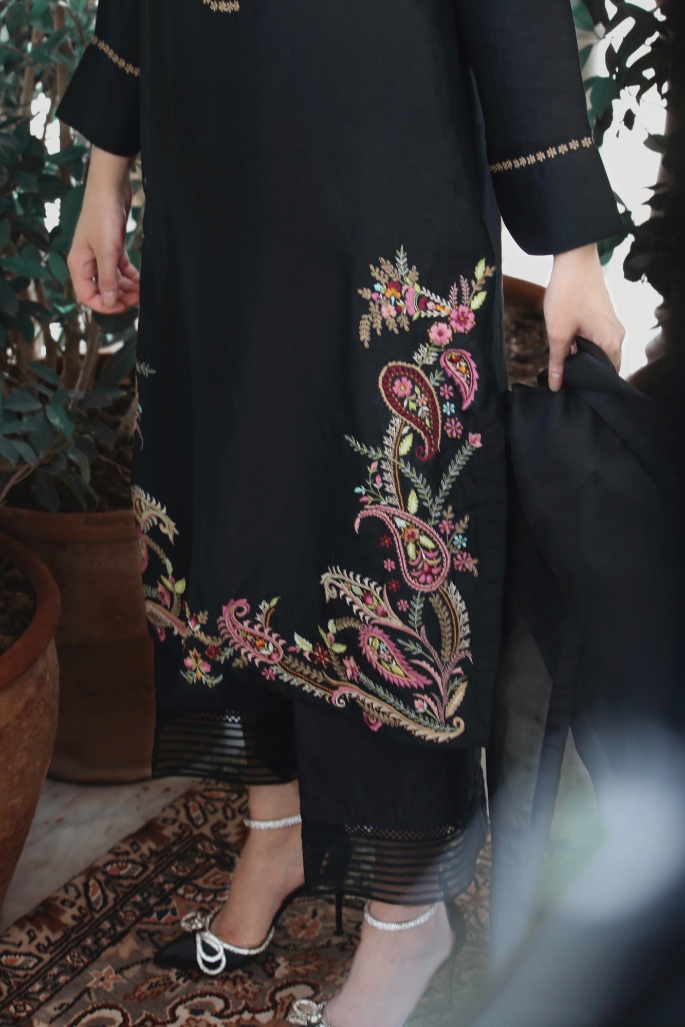 Victoria Shirt w/ Culottes & Dupatta - Fatima Lodhia