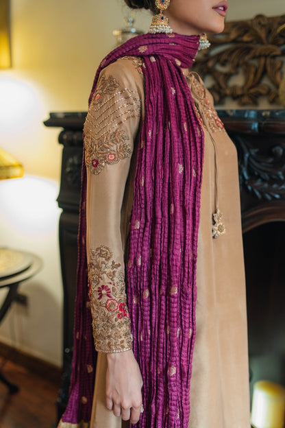 Celia Kalidar Set w/ Straight Pant & Dupatta - Fatima Lodhia
