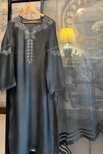 Bethany Shirt w/ Straight Pant & Dupatta - Fatima Lodhia