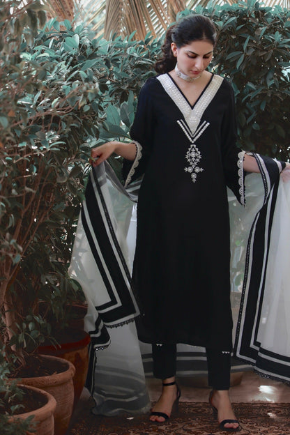 Bridget Shirt w/ Straight Pant & Dupatta - Fatima Lodhia