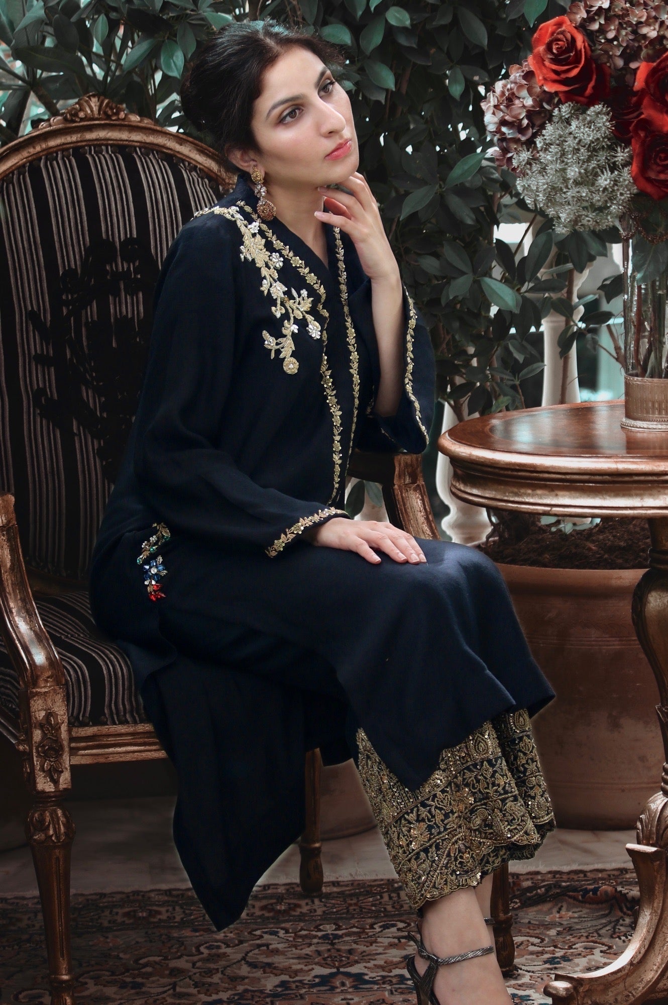 Dahlia Shirt w/ Izaar - Fatima Lodhia