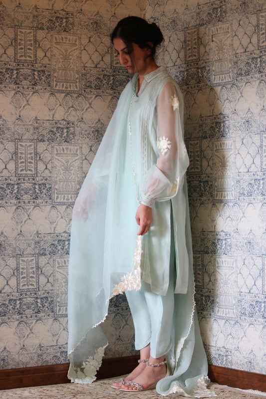 Daphne Shirt w/ Skinny Shalwar - Fatima Lodhia