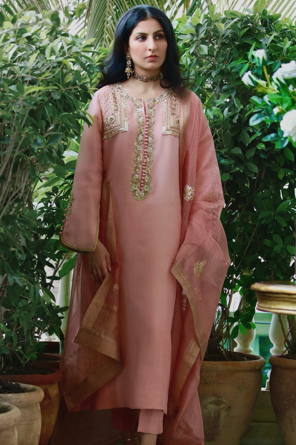 Eliza Shirt w/ Straight Pant & Dupatta - Fatima Lodhia