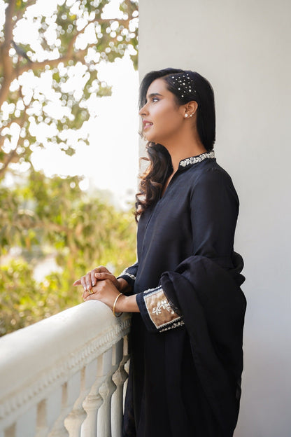 Elizabeth Shirt w/ Culottes and Dupatta - Fatima Lodhia