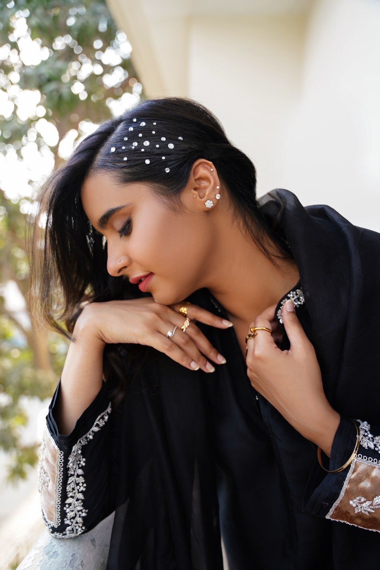 Elizabeth Shirt w/ Culottes and Dupatta - Fatima Lodhia