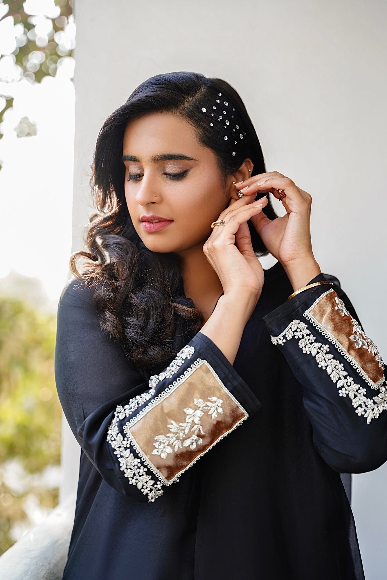 Elizabeth Shirt w/ Culottes and Dupatta - Fatima Lodhia