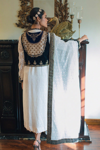 Irene Vest w/ Shirt, Pant & Dupatta - Fatima Lodhia