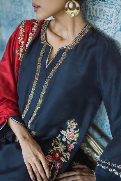 Iris Shirt w/ Straight Pant & Dupatta - Fatima Lodhia
