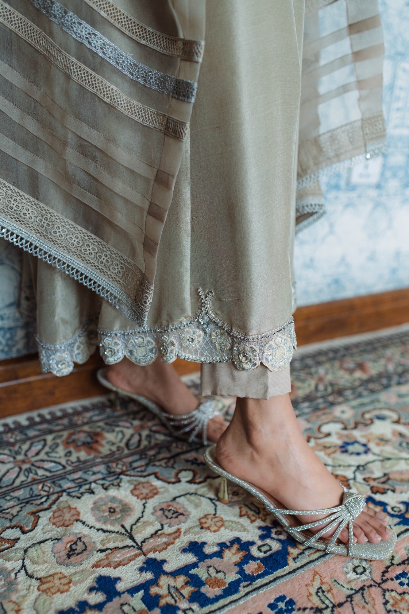 Isla Kalidar w/ Pant & Dupatta - Fatima Lodhia