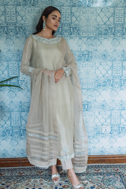 Isla Kalidar w/ Pant & Dupatta - Fatima Lodhia