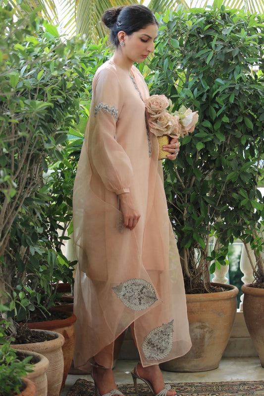Juliet Shirt w/ Skinny Shalwar & Dupatta - Fatima Lodhia