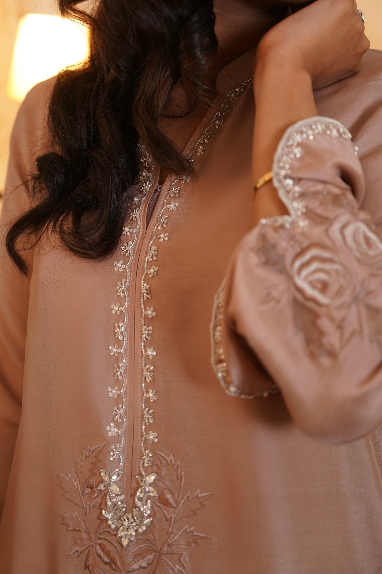 Violet Shirt w/ Straight Pant & Dupatta - Fatima Lodhia