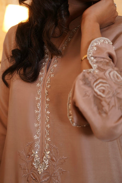 Violet Shirt w/ Straight Pant & Dupatta - Fatima Lodhia